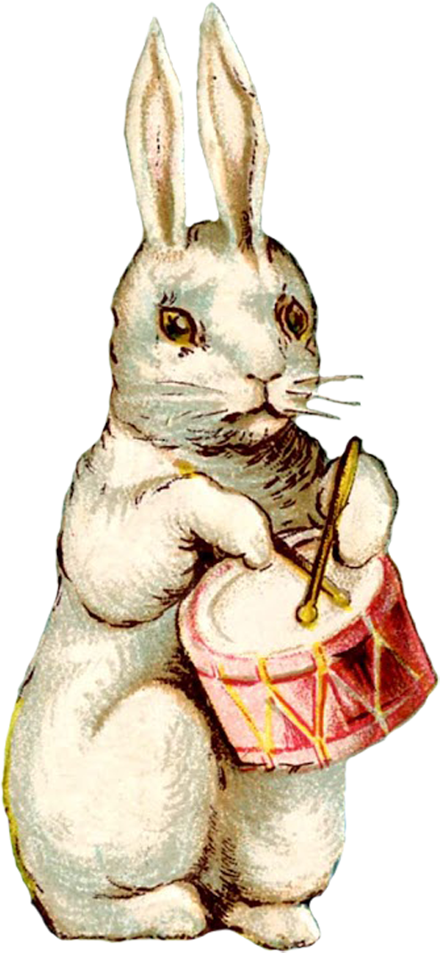 Wings of Whimsy: Vintage Easter Musical Bunnies - free for personal use #vintage #ephemera #printable #freebie #easter #scrap