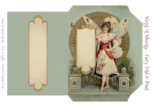 Wings of Whimsy: Dutch Fairy Fold & Mail Stationery #vintage #ephemera #freebie #printable #stationery