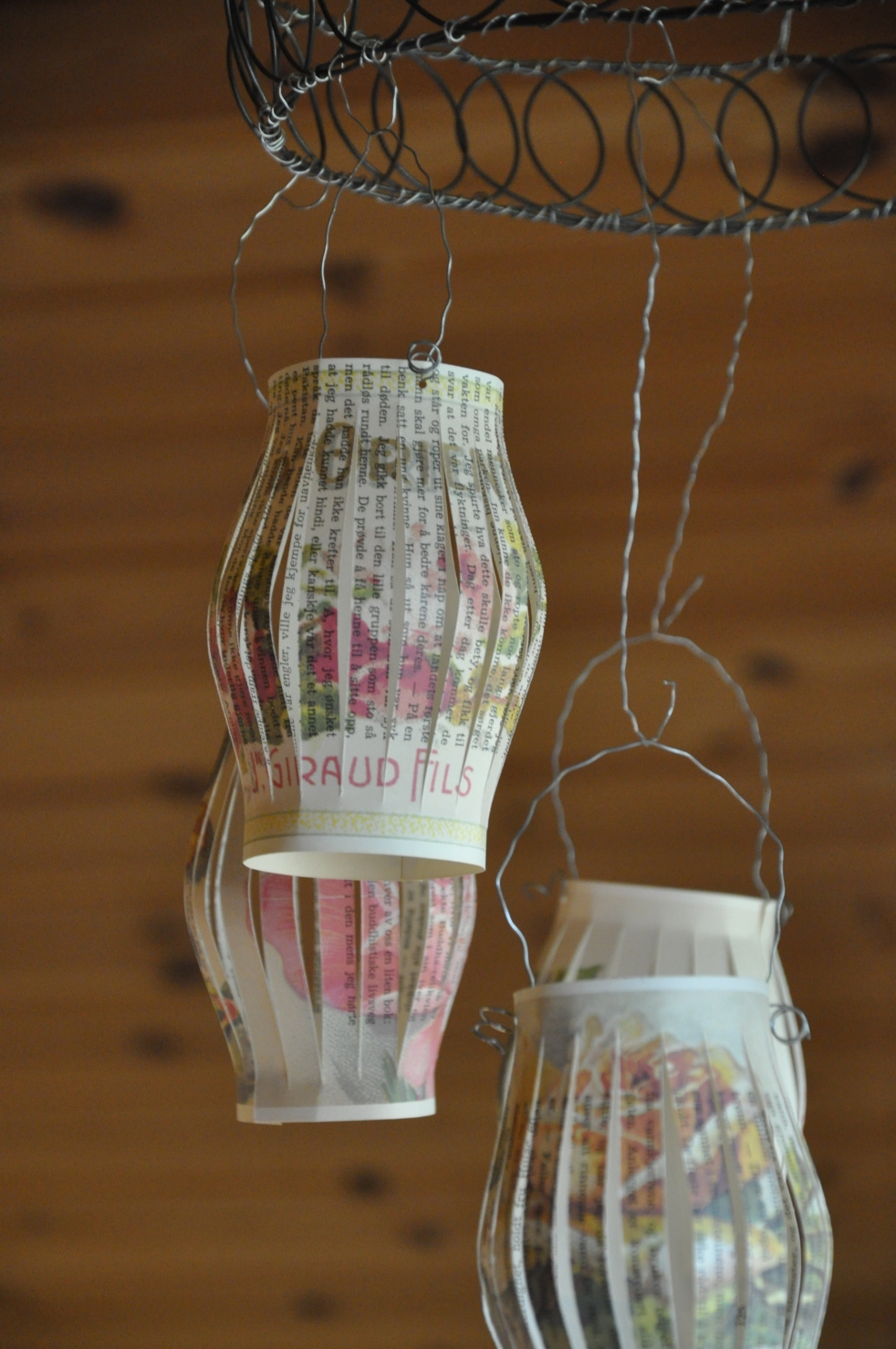 Wings of Whimsy: DIY Book Crafts No 5 - Rose Lanterns