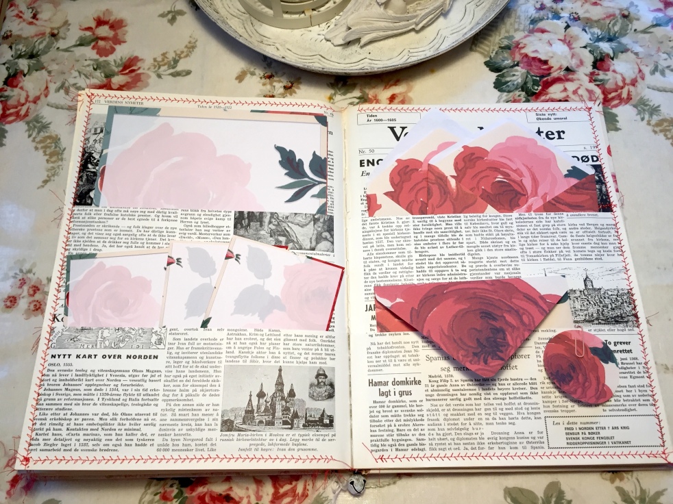 Wings of Whimsy: Rose Wallpaper Stationery #vintage #ephemera #freebie #printable #rose #wallpaper #stationery